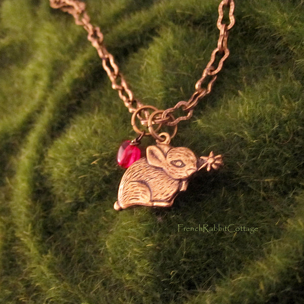 Dwarf Bunny Rabbit Necklace Pendant