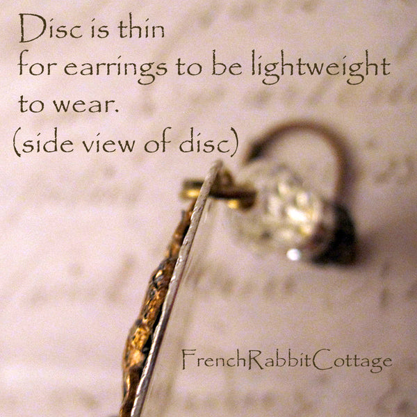 Joan of Arc Earrings. Mismatched Assemblage