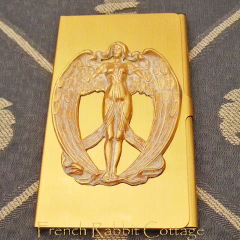 Art Nouveau Angel Business Card Case